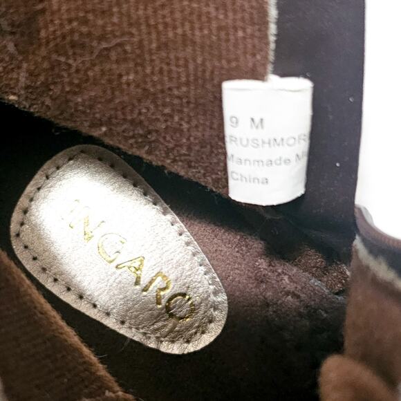 Ingaro New Brown Rushmore faux fur faux suede side zip ankle boots size 9M - Picture 9 of 16